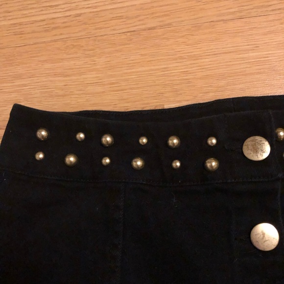 “Jack by BB Dakota” black denim mini skirt size 6 - Picture 6 of 7